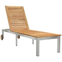 VidaXL Sonnenliege 1-Person Braun 207 x 58 x 35cm