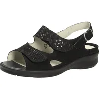 WALDLÄUFER Bequeme Sandalen für Damen, schwarz, Größe 40 1⁄2