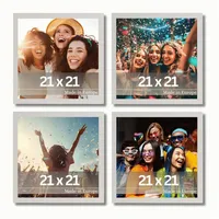 Victor Klee Bilderrahmen Grau 21x21 cm 4er Set