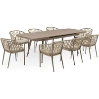 Idimex Gartenmöbel Set SUNNY mit 1 ausziehbaren Esstisch und