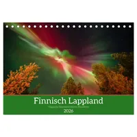 Calvendo Finnisch Lappland (Tischkalender 2026 DIN A5 quer), CALVENDO