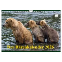 Calvendo Der Bärenkalender 2026 (Wandkalender 2026 DIN A4 quer),