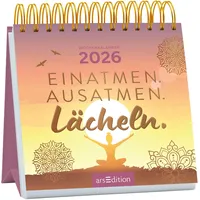 ArsEdition Mini-Wochenkalender Einatmen. Ausatmen. Lächeln. 2026