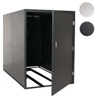 Mendler 2er-Fahrradgarage HWC-L56c, Gerätehaus Fahrradbox mit Ablage, abschließbar Metall