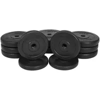 GYRONETICS E-Series Hantelscheiben-Set, S 25mm 30 kg schwarz 30kg