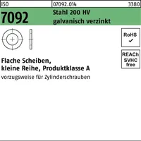 Industrial Quality Supplies ISO 7092 Flache Scheibe Stahl 18mm
