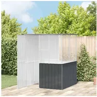 VidaXL Vogelkäfig Anthrazit 215 x 78 x 200 cm