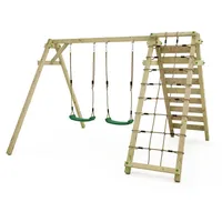 Wickey Schaukelgestell, Kinderschaukel Smart Cliff Schaukel, Schaukelgerüst, Doppelschaukel, Holzschaukel