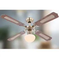 Bmf-versand bmf-versand® Deckenventilator mit Licht Holz Optik - Deckenlampe