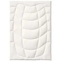 Künsemüller Naturfaserbettdecke Sommer-Bettdecke, Bambusfaser Steppbett "Weichperkal" Leicht, 155x220cm