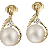 Jacques Lemans Ohrstecker 925er Silber gold Damen