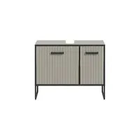 VCM Waschbeckenunterschrank - creme ¦ Maße cm B: 80