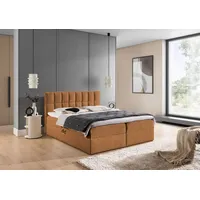 Yourhouse24 Boxspringbett Panama Doppelbett Bettgestell Lattenrost (Farbe: coral 35,