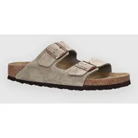 Birkenstock Arizona Suede Leather Sandalen taupe 38