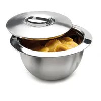 Gravidus Edelstahl Thermoschüssel Isolierschüssel Warmhalteschüssel D 30 cm 3