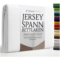 Strauss home Spannbettlaken Jersey 180 x 200 - 200
