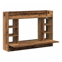 VidaXL Wandtisch mit Regal Altholz 105 x 48 x