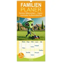 Calvendo Familienplaner 2026 - Grüne Männchen - Ganz normale