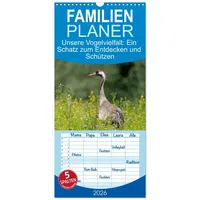 Calvendo Familienplaner 2026 - Unsere Vogelvielfalt: Ein Schatz zum