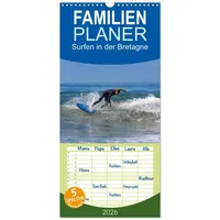 Calvendo Familienplaner 2026 - Surfen in der Bretagne mit