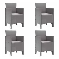 VidaXL Gartenstuhl 53 x 49 x 85 cm hellgrau