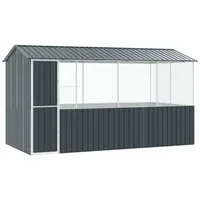VidaXL Vogelkäfig Anthrazit 410 x 210 x 230 cm
