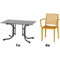 Siena Garden Urban Lights Set 5teilig Square Sessel gastrotauglich