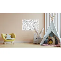 Queence Wandsticker QUEENCE "Meerjungfrauen Unterwasserwelt", weiß, B:90cm H:60cm, Vinyl,