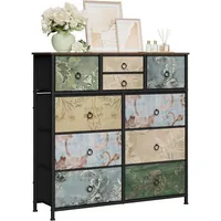 Woltu Kommode mit 10 Schubladen 100 x 100 x