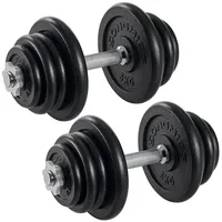 Songmics Hantel-Set aus Gusseisen verstellbar 40/50/60 kg schwarz