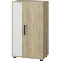 Vicco Kommode Berno, Sonoma/Weiß, 50.1 x 87.3 cm mit