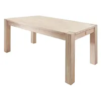 Massivmoebel24 Esstisch Akazie 140x90x76 white stone getüncht NATURE white