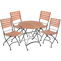 Gravidus Sitzgruppe Gartenmöbel Sitzecke Tisch Gartentisch Stuhl Klappsuhl