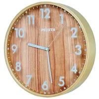 Peweta Funk-Wanduhr Wood 30,0 cm 210 braun