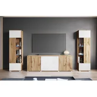 INOSIGN Wohnwand »KENIA« Komplett-Set, 3 Stk. tlg., weiß