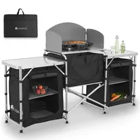 Juskys Campingküche Garda - Outdoor Küche faltbar mit Schrank