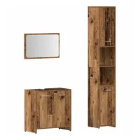 VidaXL Badmöbel-Set Altholz-Optik 3-tlg. Braun