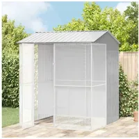 VidaXL Vogelkäfig Grau 215 x 210 x 247 cm