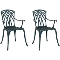 VidaXL Gartenstühle 53 x 51 x 88,5 cm grün