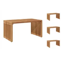 VidaXL Gartenbeistelltisch 70x37.5x35.5 cm Massivholz Teak