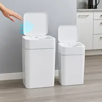 Infactory Sensor-Mülleimer 16 l Weiß