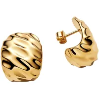 Pandora Creolen Wellig Goldfarben