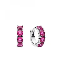 Pandora 293851C02 Ohrringe Pink Silber
