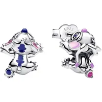 Pandora 293741C01 Damen-Ohrstecker Disney Stitch & Angel Silber