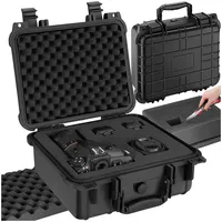 Tectake tectake® Kamerakoffer, aus robuster Hartschale mit 3 Schaumstoffeinlagen,