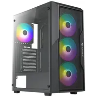 Azza Fighter 290 Midi-Tower PC-Gehäuse Schwarz