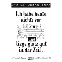 Korsch Verlag Wandkalender Visual Words 2026