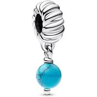 Pandora Charm-Anhänger Türkisfarben Silber 793901C01