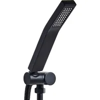 Beliani Handbrause Schwarz Metall Rechteckig Stab 1 Strahlart Modern