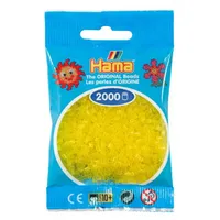 Jbm Bügelperlen Mini 2000 Stück transparent gelb